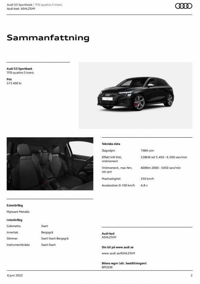 Audi S3 Sportback. Page 2