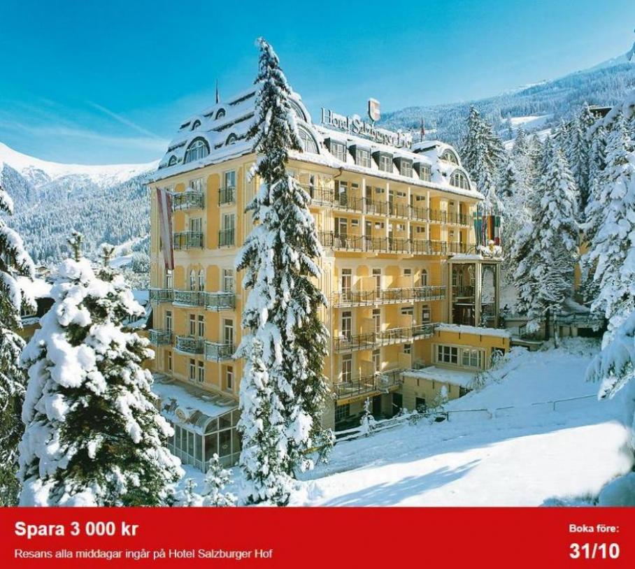 Boka vårt finaste hotell i vinter - spara 3 000 kr. STS Alpresor (2022-09-30-2022-09-30)