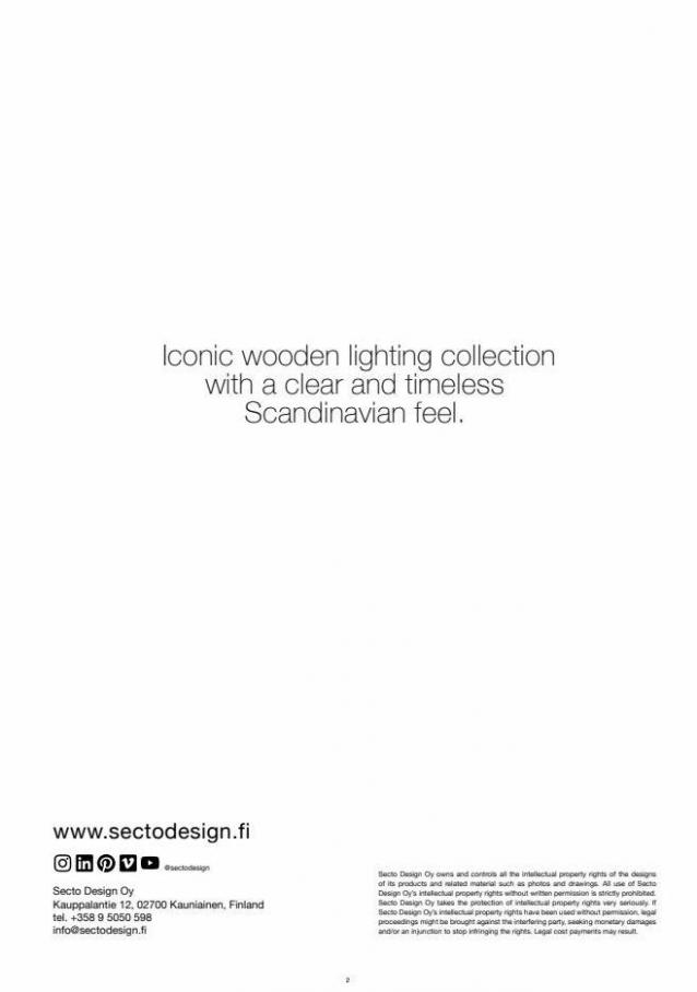 Secto Design Catalogue. Page 2