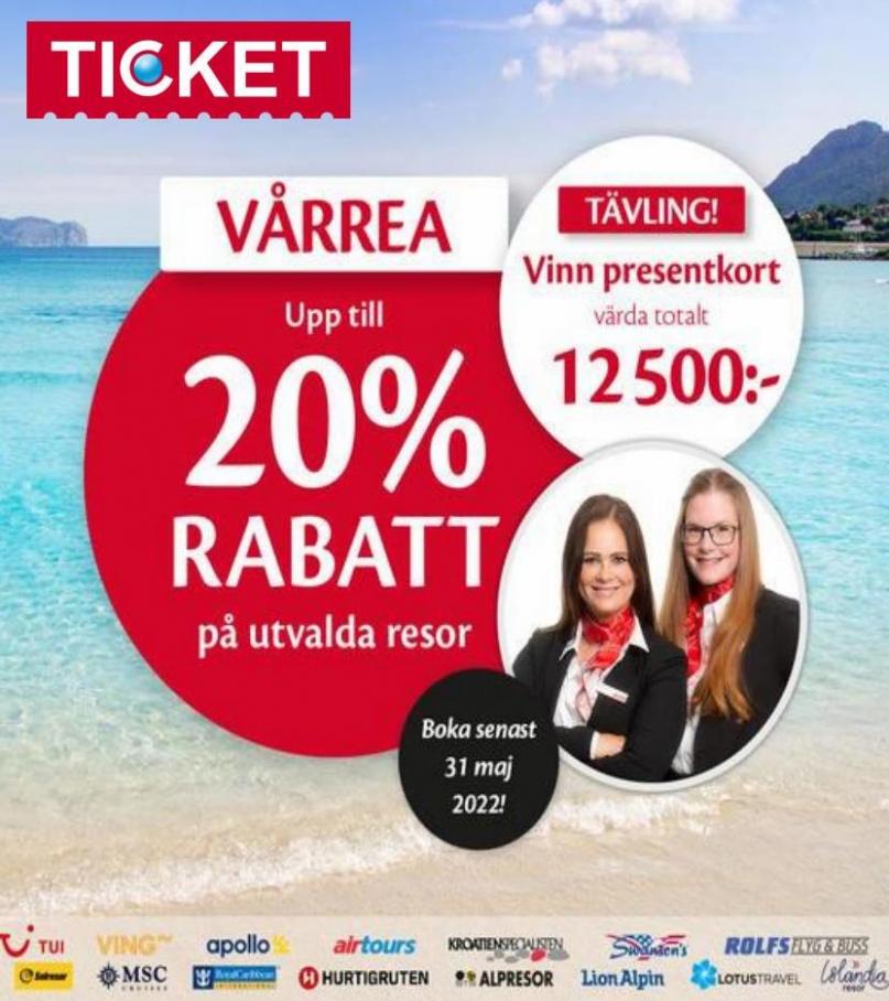 Ticket.se Erbjudande Aktuell Kampanj. Ticket.se (2022-10-29-2022-10-29)