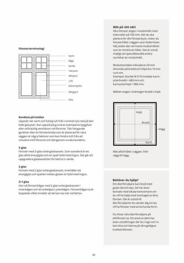 Elitfönster Fönsterguiden 2022. Page 45