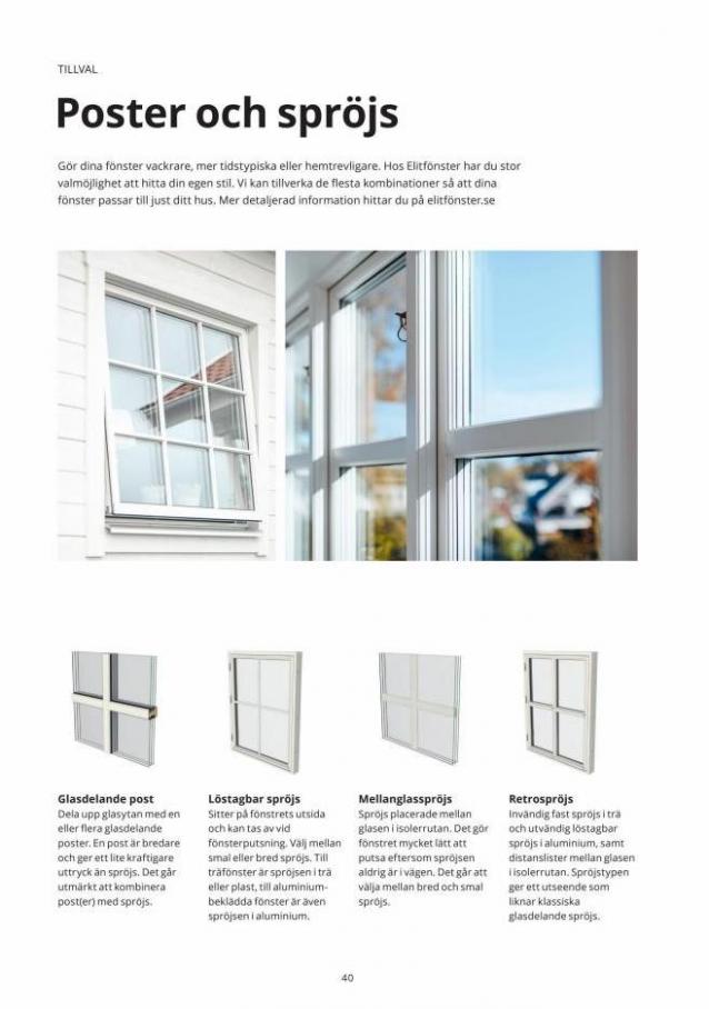 Elitfönster Fönsterguiden 2022. Page 40