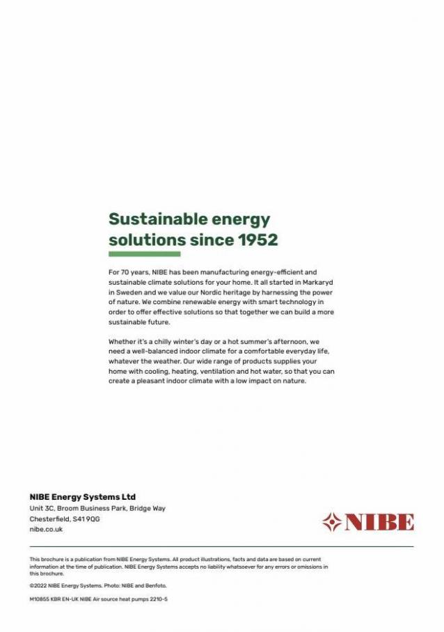 Nibe Air Source Heat Pumps. Page 40