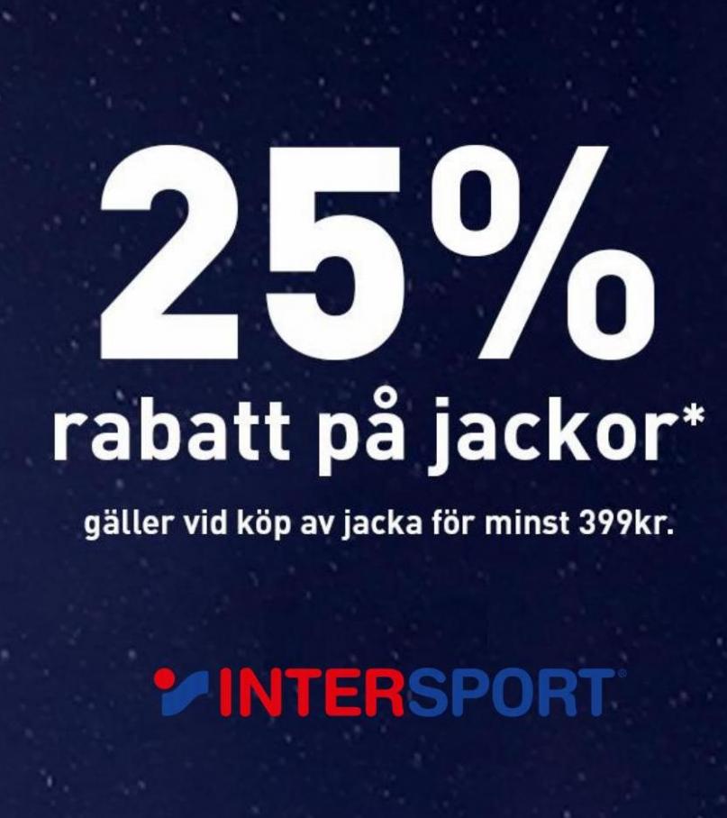 25% rabatt på jackor. Intersport (2022-11-12-2022-11-12)