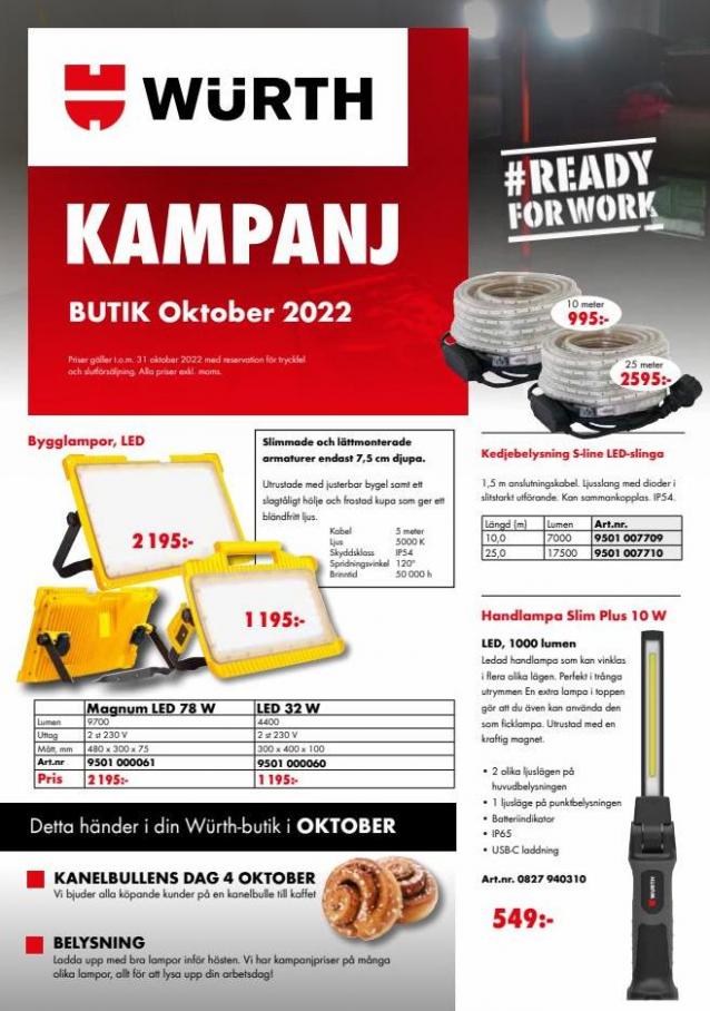 Butikskampanj Oktober 2022. Würth (2022-10-31-2022-10-31)