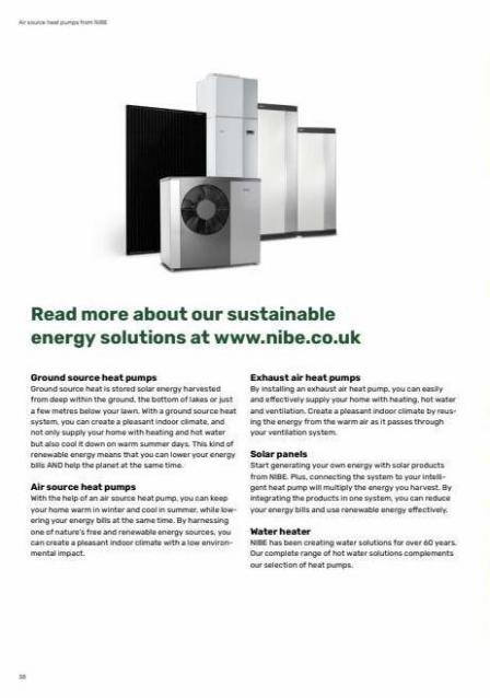 Nibe Air Source Heat Pumps. Page 38
