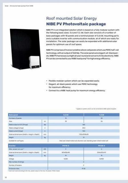 Nibe Air Source Heat Pumps. Page 20
