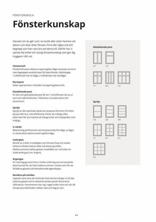 Elitfönster Fönsterguiden 2022. Page 44