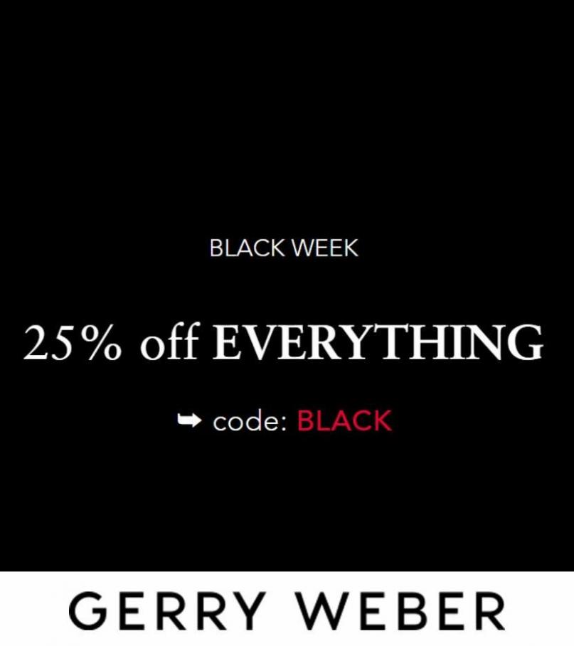 Black Week. Gerry Weber (2022-11-28-2022-11-28)