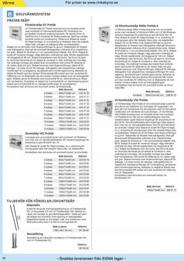 Rinkaby Rör Erbjudande Postorderkatalog. Page 20