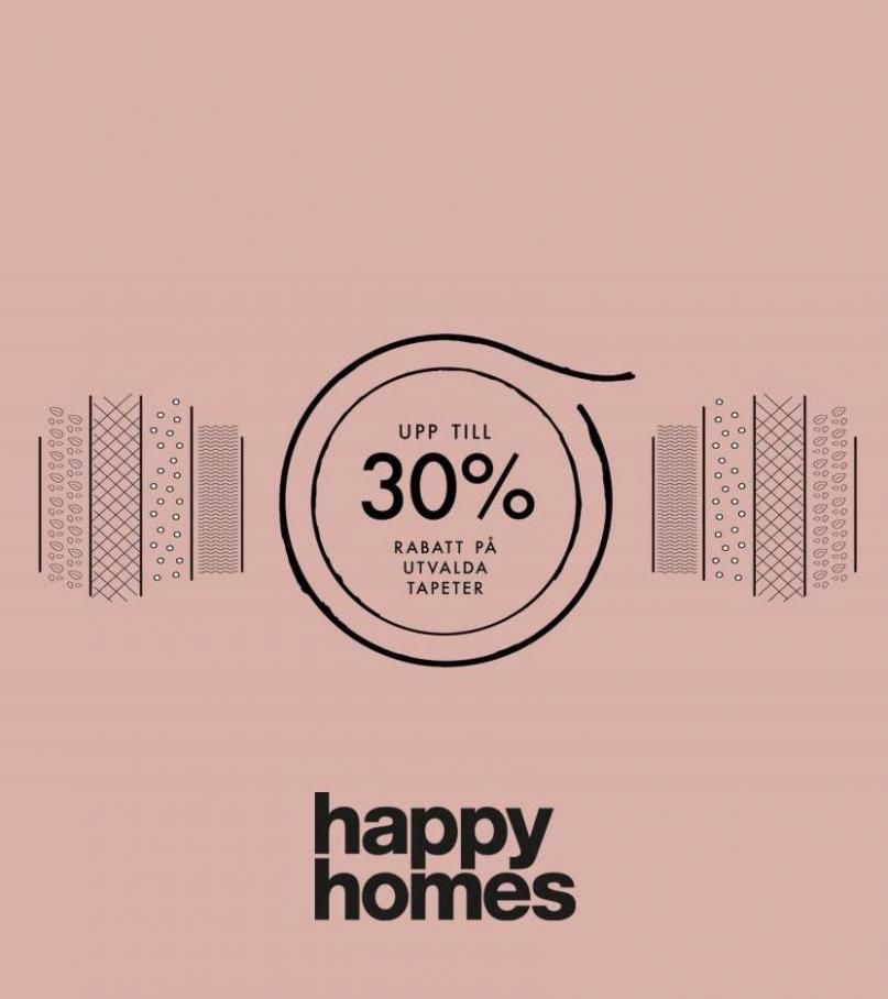 Månadens Tapeter 30%. Happy Homes (2022-11-18-2022-11-18)