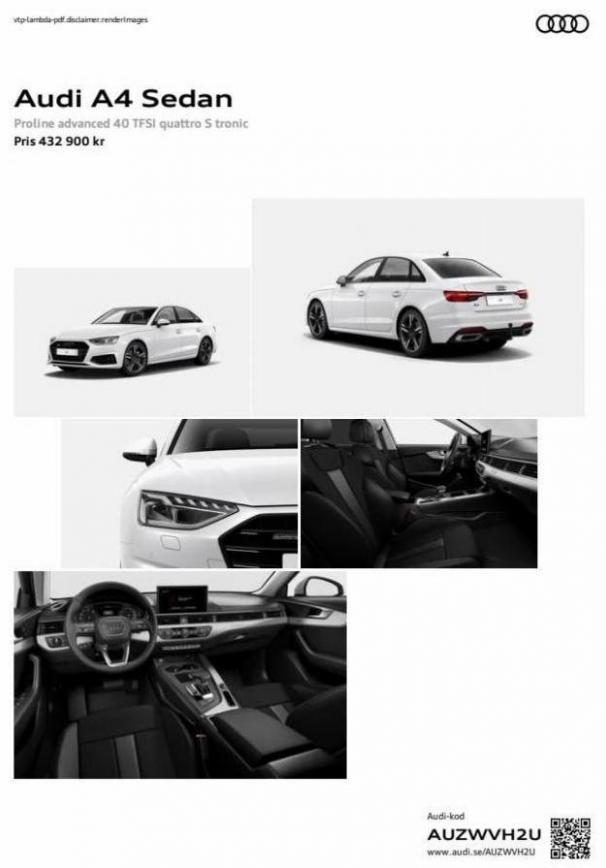 Audi A4 Sedan. Page 1