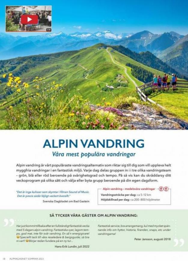Alpmagasinet Sommar 2023. Page 18