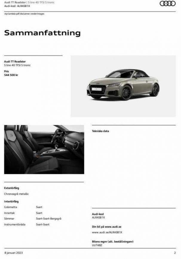Audi TT Roadster. Page 2