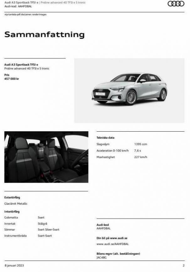 Audi A3 Sportback TFSI e. Page 2