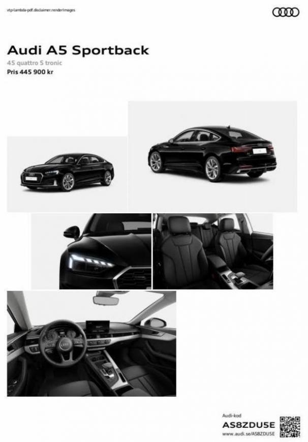Audi A5 Sportback. Page 1