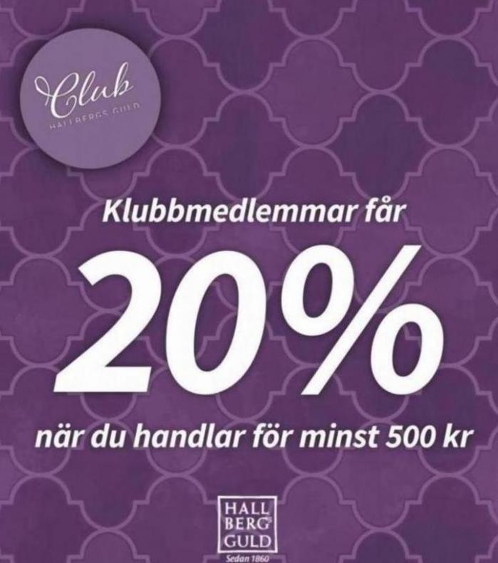 Klubbmedlemmar får 20%. Hallbergs Guld (2023-04-28-2023-04-28)