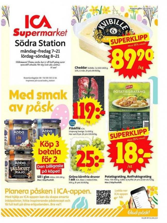 ICA Supermarket Erbjudanden. ICA Supermarket (2023-04-10-2023-04-10)