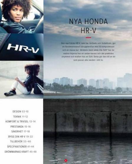 Honda HR-V Broschyr. Page 2