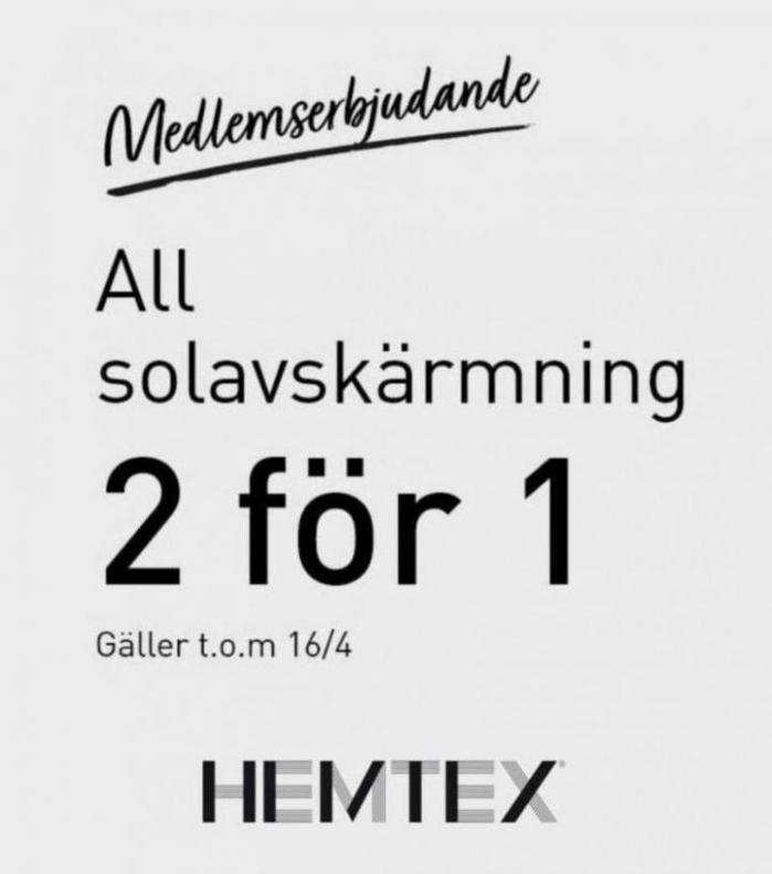 Solavskärmning. Hemtex (2023-04-16-2023-04-16)