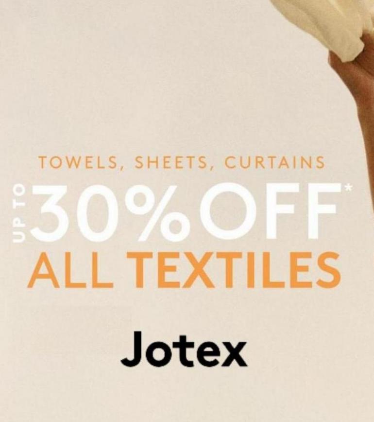 30% Off all Textiles. Jotex (2023-05-20-2023-05-20)