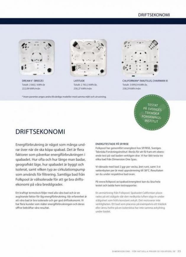 Dimension One Spas. Page 23