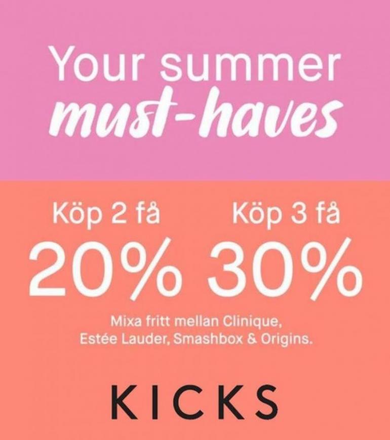 You summer must-haves. Kicks (2023-09-02-2023-09-02)
