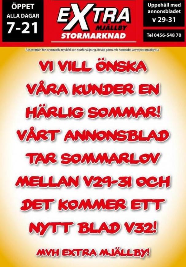 Extra Mjällby Stormarknad veckans blad. Extra Mjällby Stormarknad (2023-07-20-2023-07-20)