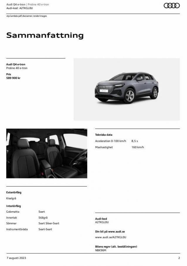 Audi Q4 e-tron. Page 2