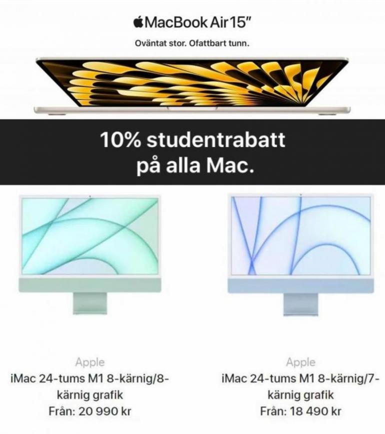 10% studentrabatt på alla Mac. Page 7