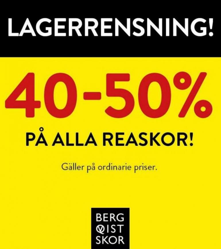 Bergqvist Skor Lagerrensning!. Bergqvist Skor (2023-10-21-2023-10-21)