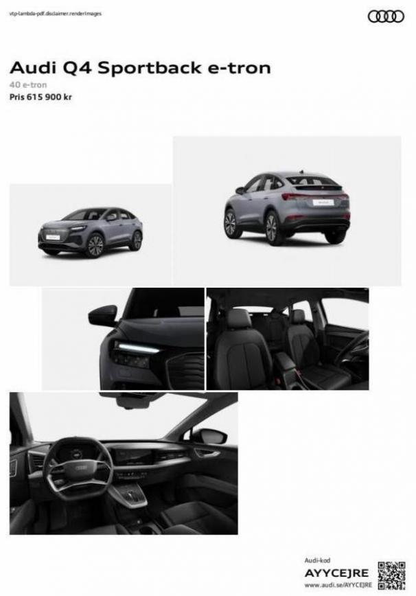 Audi Q4 Sportback e-tron. Page 1