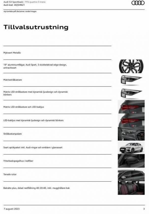 Audi S3 Sportback. Page 3