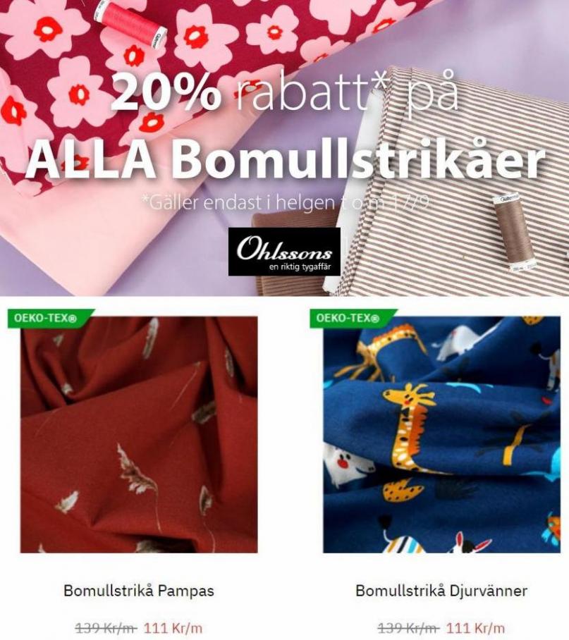 20% rabatt på ALLA Bomullstrikåer. Page 9