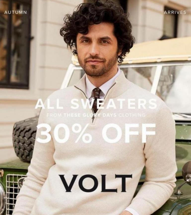 All Sweaters 30% Off. Volt (2023-10-07-2023-10-07)