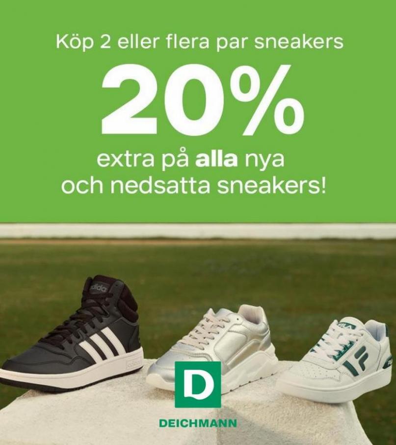 20% om du köper 2 par sneakers!. Deichmann (2023-09-10-2023-09-10)