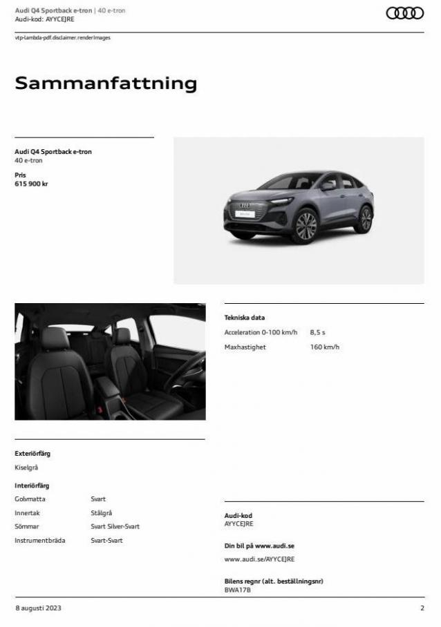 Audi Q4 Sportback e-tron. Page 2