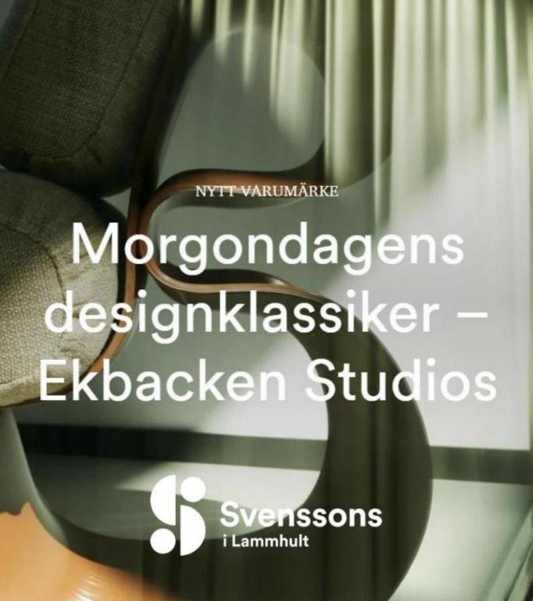 Morgondagens designklassiker. Svenssons i Lammhult (2023-10-14-2023-10-14)