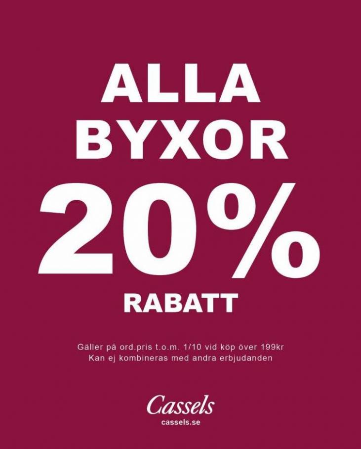 Alla Byxor 20% rabatt. Cassels (2023-10-30-2023-10-30)
