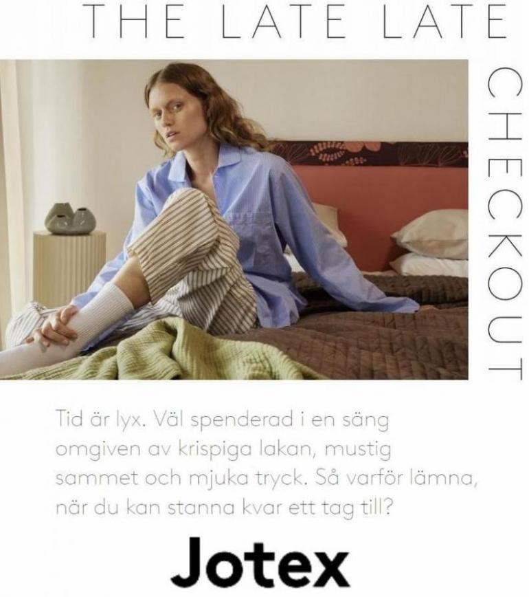 The late checkout. Jotex (2023-10-20-2023-10-20)