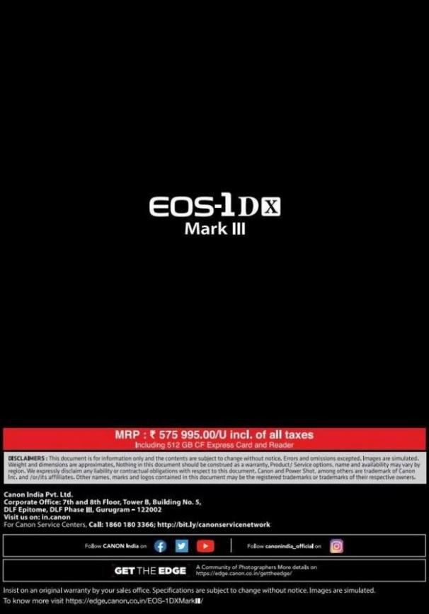Canon EOS 1DX Mark III. Page 12