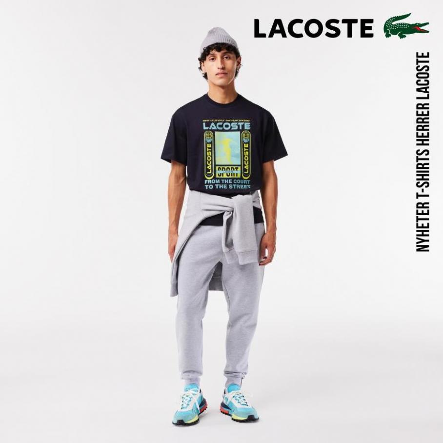 Nyheter T-Shirts Herrer Lacoste. Lacoste (2023-12-01-2023-12-01)