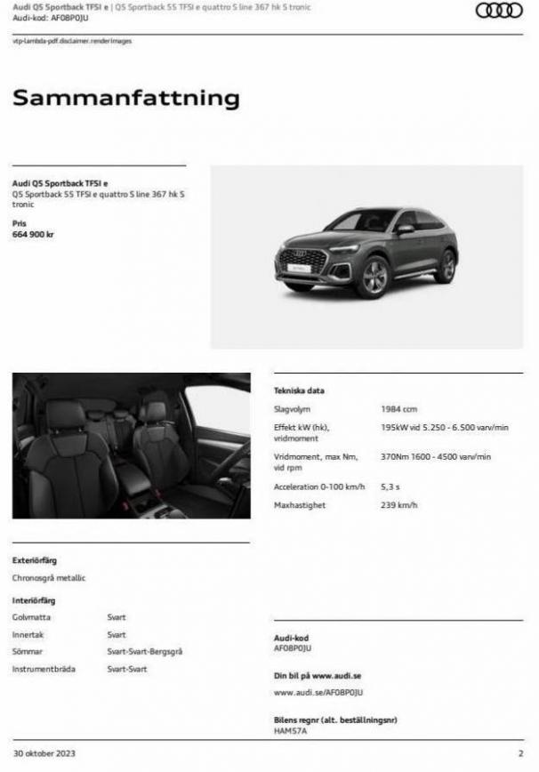 Audi Q5 Sportback TFSI e. Page 2