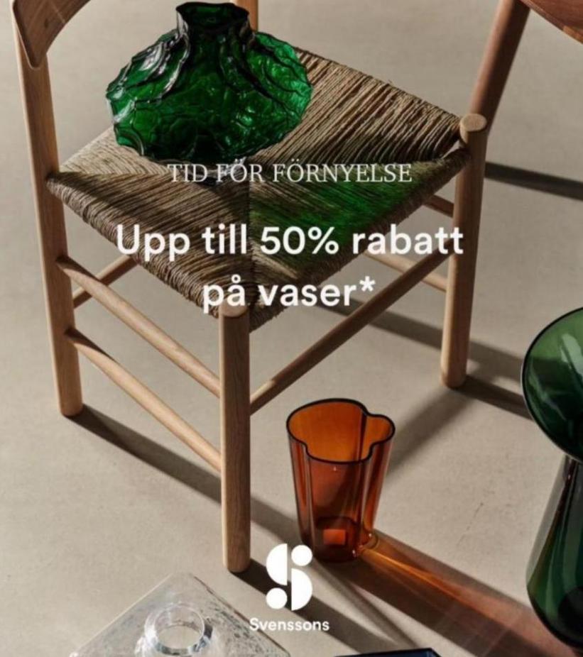 Upp till 50% rabatt på vaser!. Svenssons i Lammhult (2023-11-20-2023-11-20)