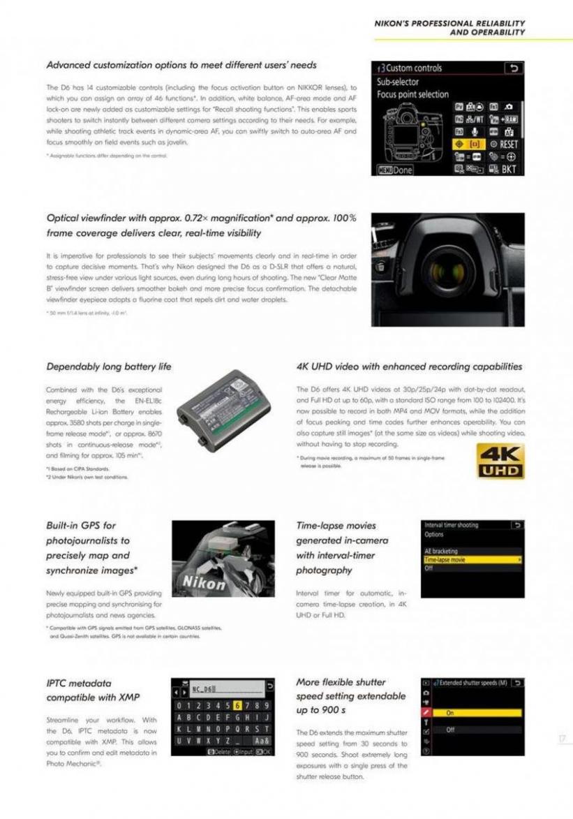 Nikon D6. Page 17