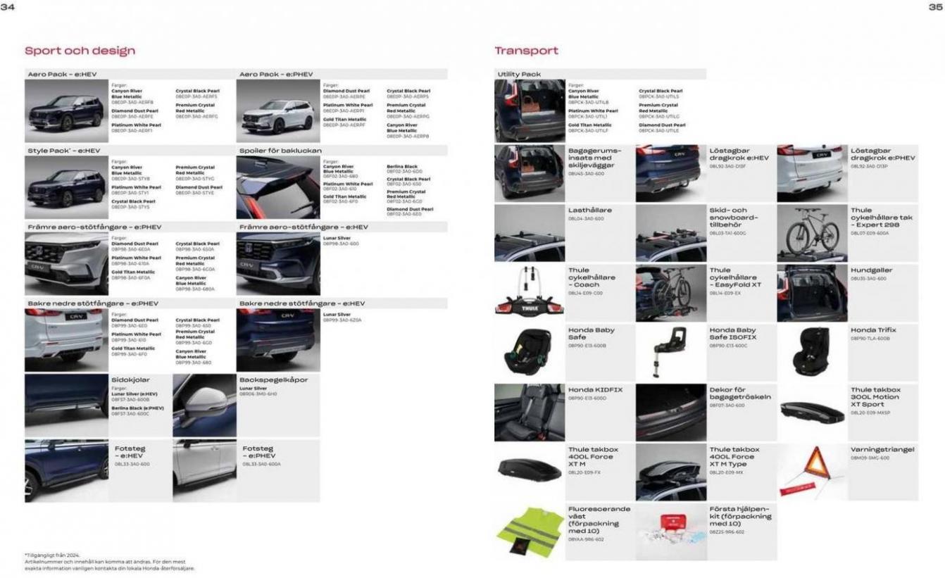 Honda CR-V Hybrid Tillbehör. Page 18
