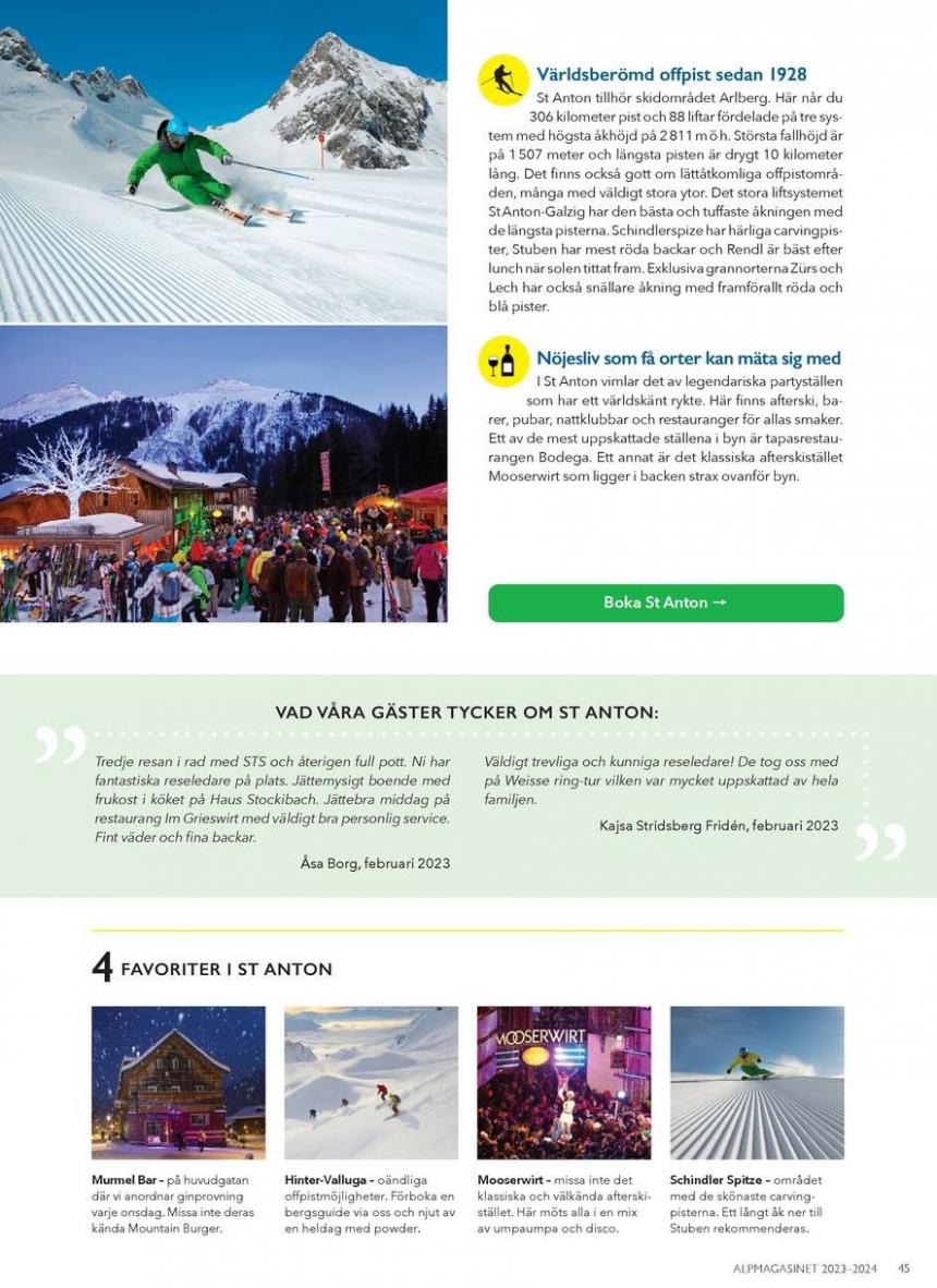 Alpmagasinet Vinter 2023 / 2024. Page 45
