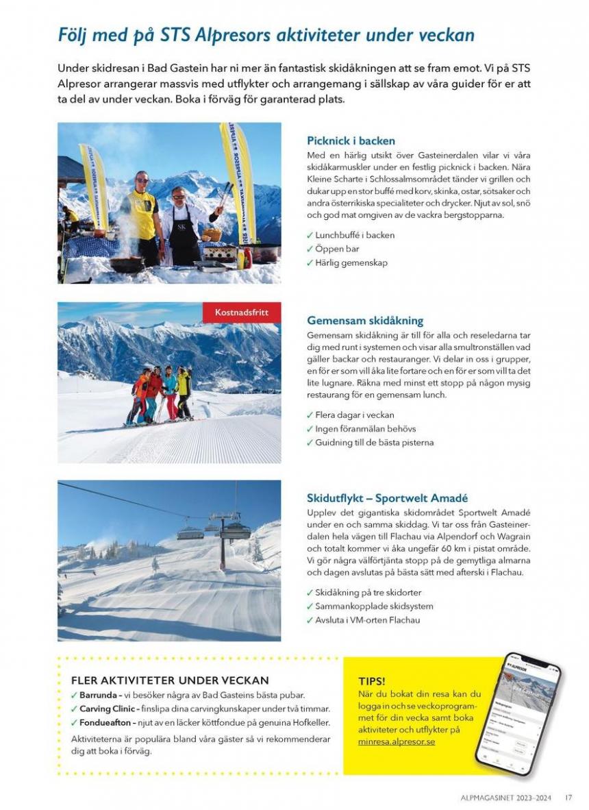 Alpmagasinet Vinter 2023 / 2024. Page 17