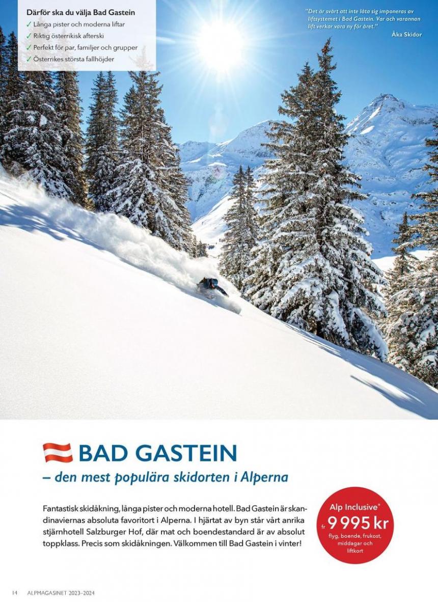 Alpmagasinet Vinter 2023 / 2024. Page 14