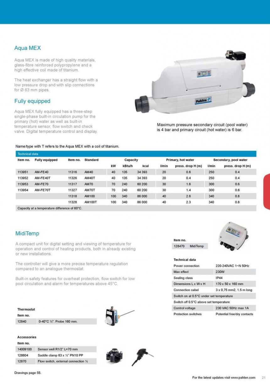 Pahlen Product Catalogue. Page 21